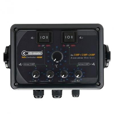 TWIN CONTROLLER CONTROL HUMEDAD 8A (4+4)