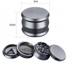 GRINDER CHAMP HIGH ALUMINIUM (60 mm) 4-PARTES GRIS