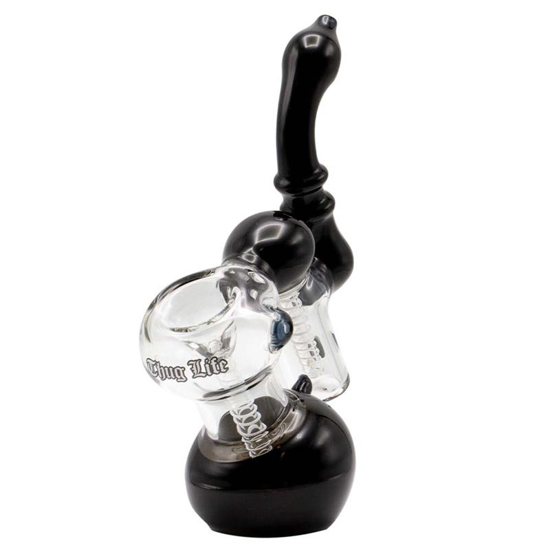 BONG THUG LIFE BUBBLER BLACK 18 cm