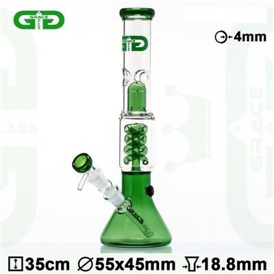 BONG CRISTAL spiral + percolator 35 cm