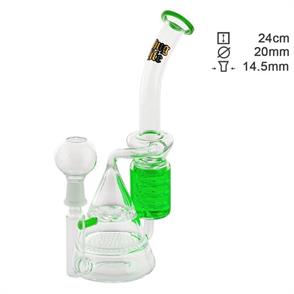 BONG THUG LIFE BERMUDA VERDE 24cm 2 percolator