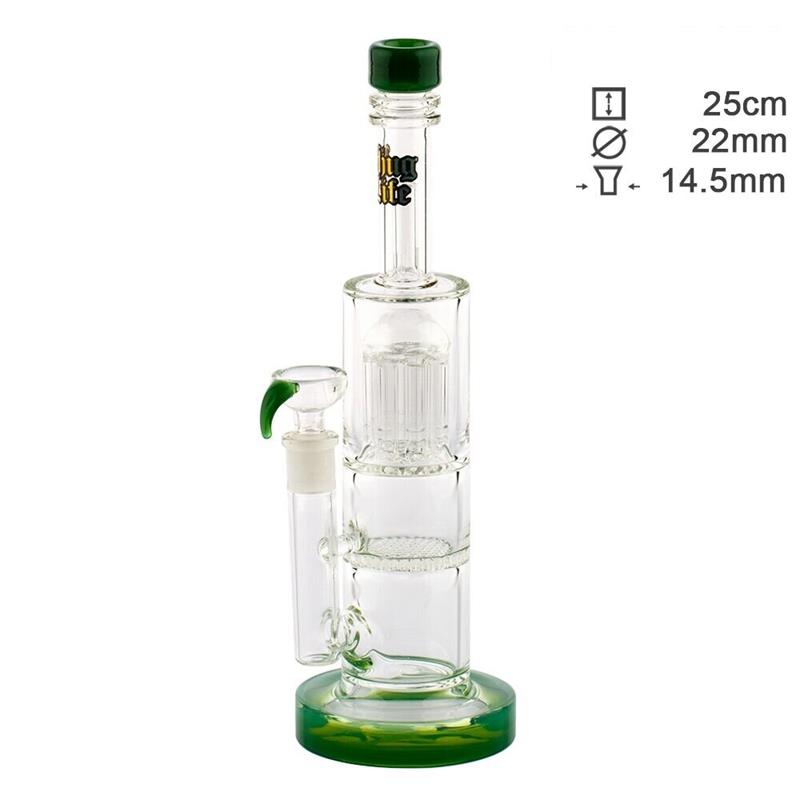 BONG THUG LIFE MULTI PERCOLATOR VERDE 25cm