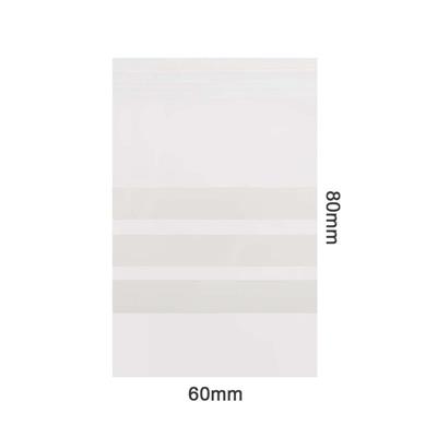 BOLSITAS ZIP 60mm x 80mm 60µ PANEL