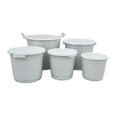 MACETA REDONDA BLANCA (27 L)