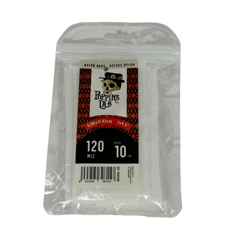BOLSA NYLON 5x11 (10 uds) 120 MICRAS Poppins Lab
