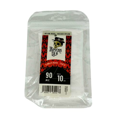 BOLSA NYLON 5x11 (10 uds) 90 MICRAS Poppins Lab