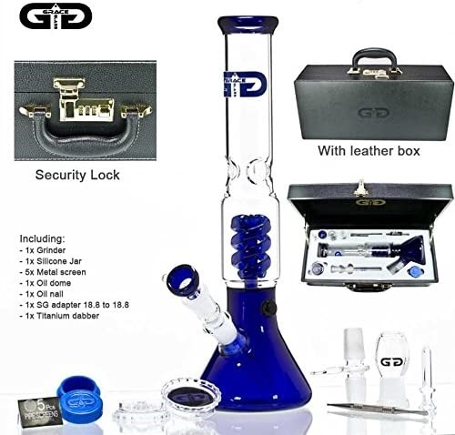 BONG GRACE GLASS MALETIN - THE SPHERE 35cm