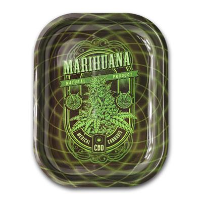 BANDEJA LIAR 18x14 cm MARIHUANA CBD
